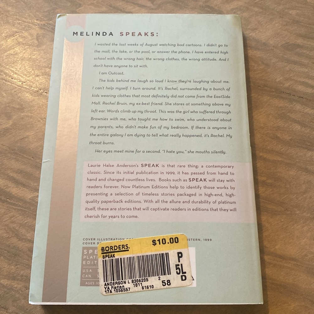 Life of Pi and Speak Paperback Books - Picture 5 of 5